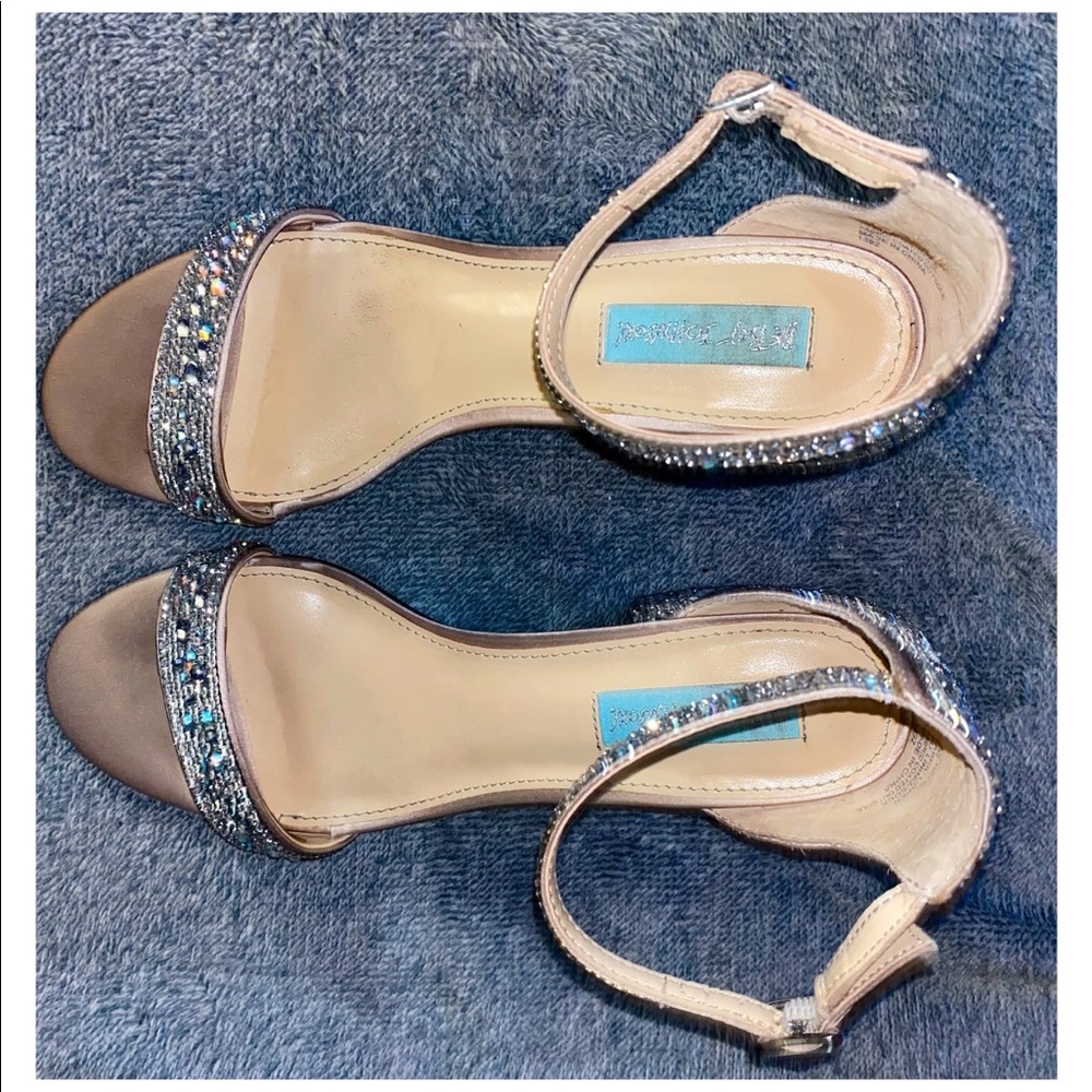 Betsy Johnson Rhinestone Heels - Picture 3 of 6
